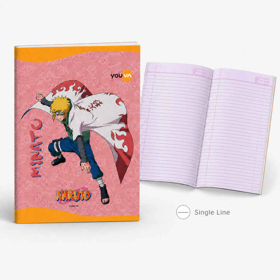 Youva by Navneet Naruto Long Notebook | 17 x 27 cm | Single Line | 172 Pages