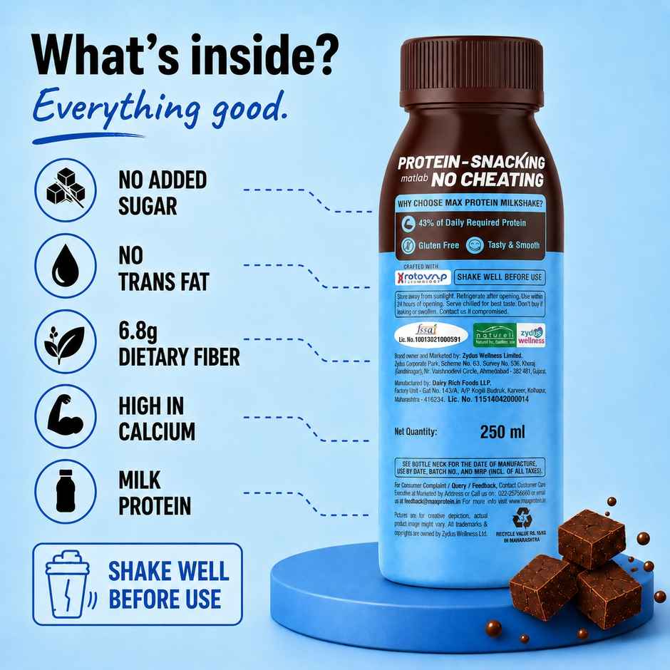 RiteBite Max Protein Choco Burst 26g Protein Milkshake