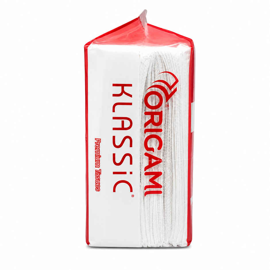 Origami Klassic Plain Paper Napkins Pack of 1 - 100 Pulls,1 Ply