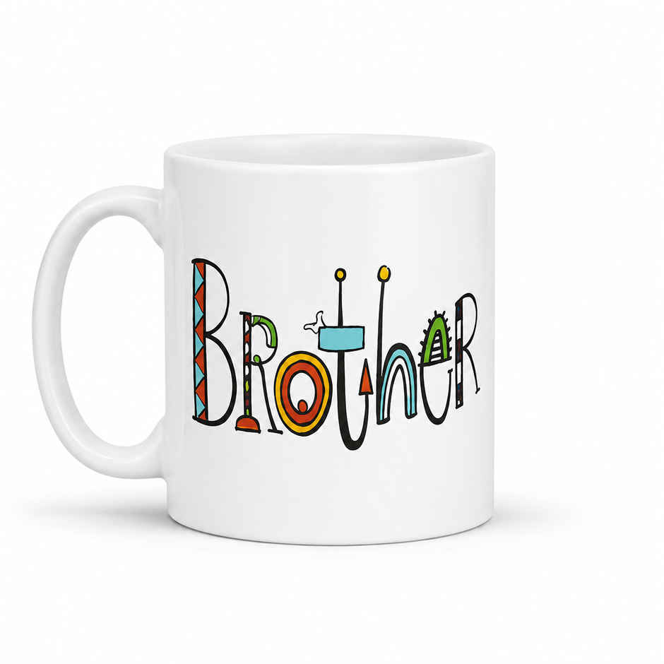 Sanjeev Kapoor by OGGN Brother Printed White Ceramic Mug | 350 ml