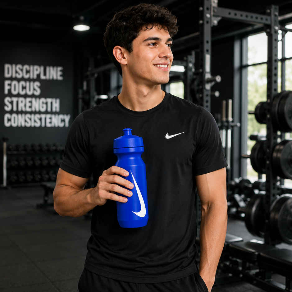 NIKE Big Mouth Sipper Bottle - 590 ml-Blue