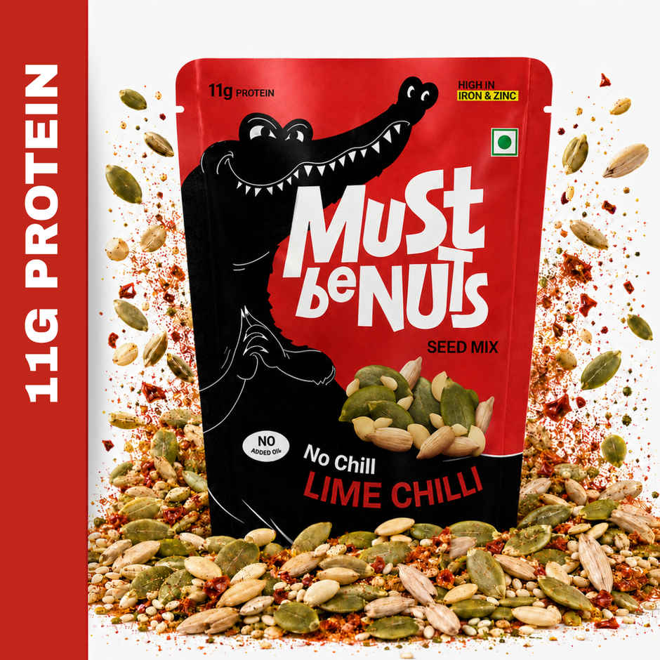 Must Be Nuts No Chill Lime Chilli Seed Mix | 11g Protein + Iron & Zinc