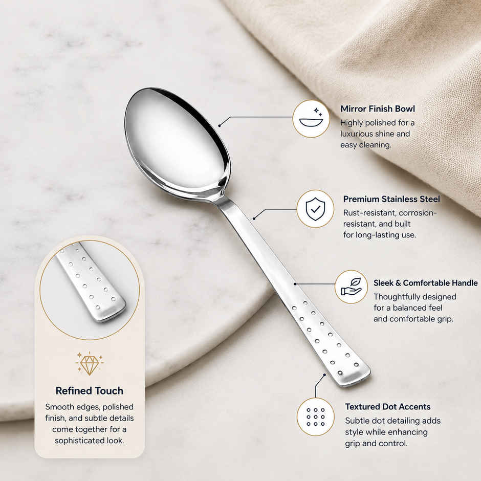 Petals Stainless Steel Tea Spoon - Dott