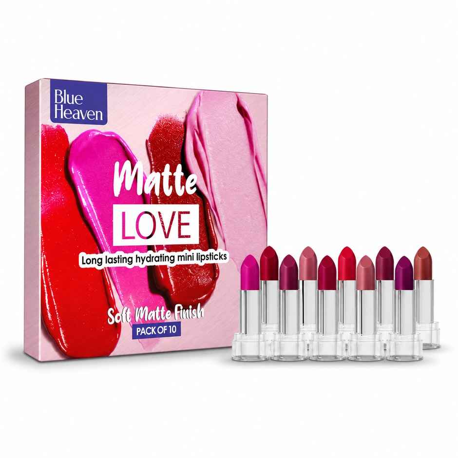 Blue Heaven Matte Love Long Lasting Hydrating Mini Lipsticks