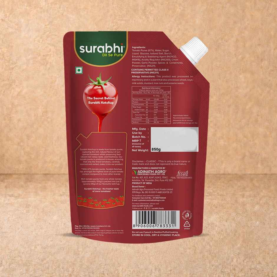 Surabhi Classic Tomato Ketchup