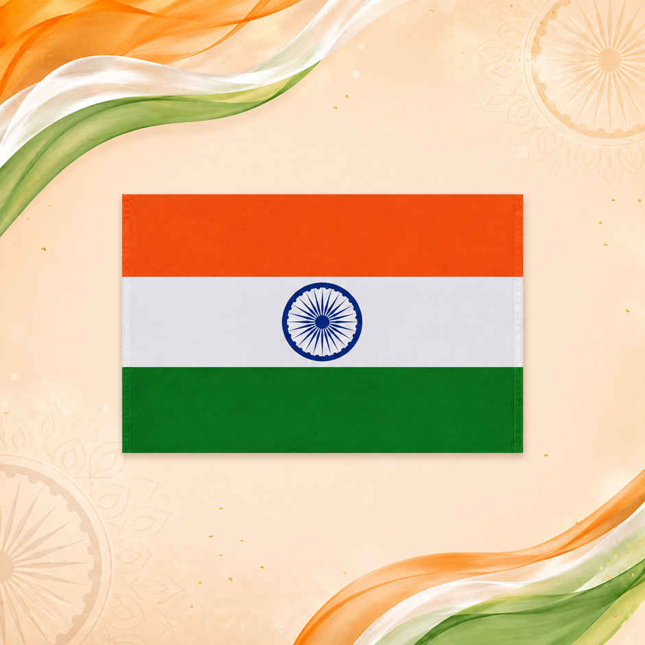 Indian Flag Medium | 3 x 2 ft | Tricolor Flag | Independence Day & Republic Day | Propcon