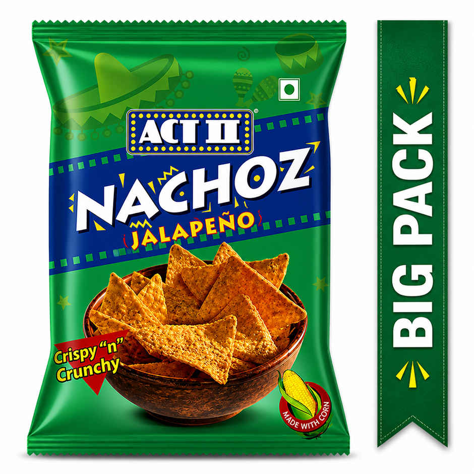 Act II Jalapeno Nachos - Tortilla Chips | Ready to Eat Snacks
