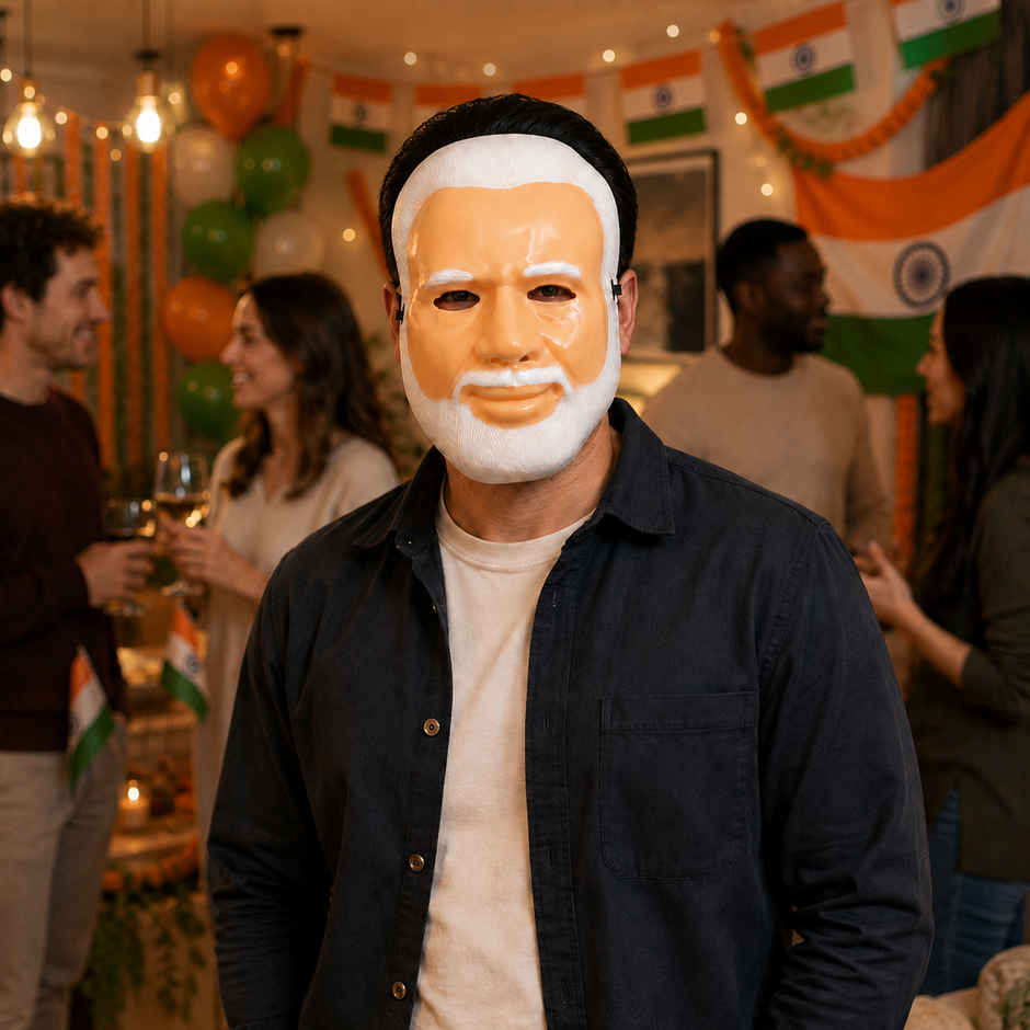 Narendra Modi Face Mask | Independence Day & Patriotic Party Prop | Sheen And Shine