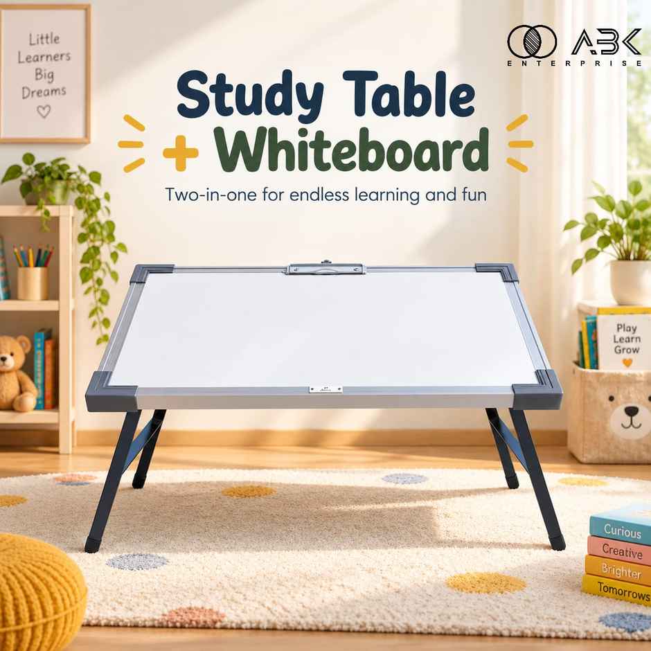 ABK Kids Study Table + White Board 16 Inchx 24 Inch