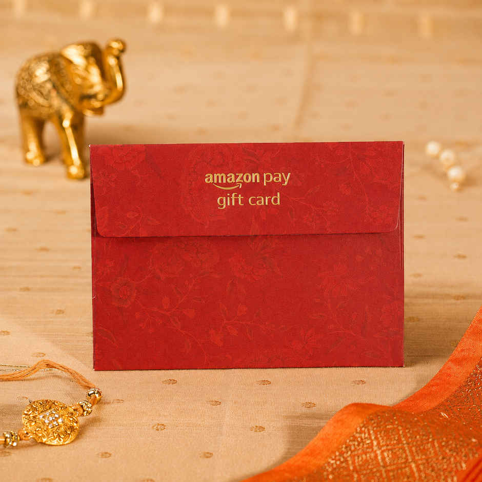 Amazon Pay Rakhi Shagun Gift Card - INR 5100 | Festive Red