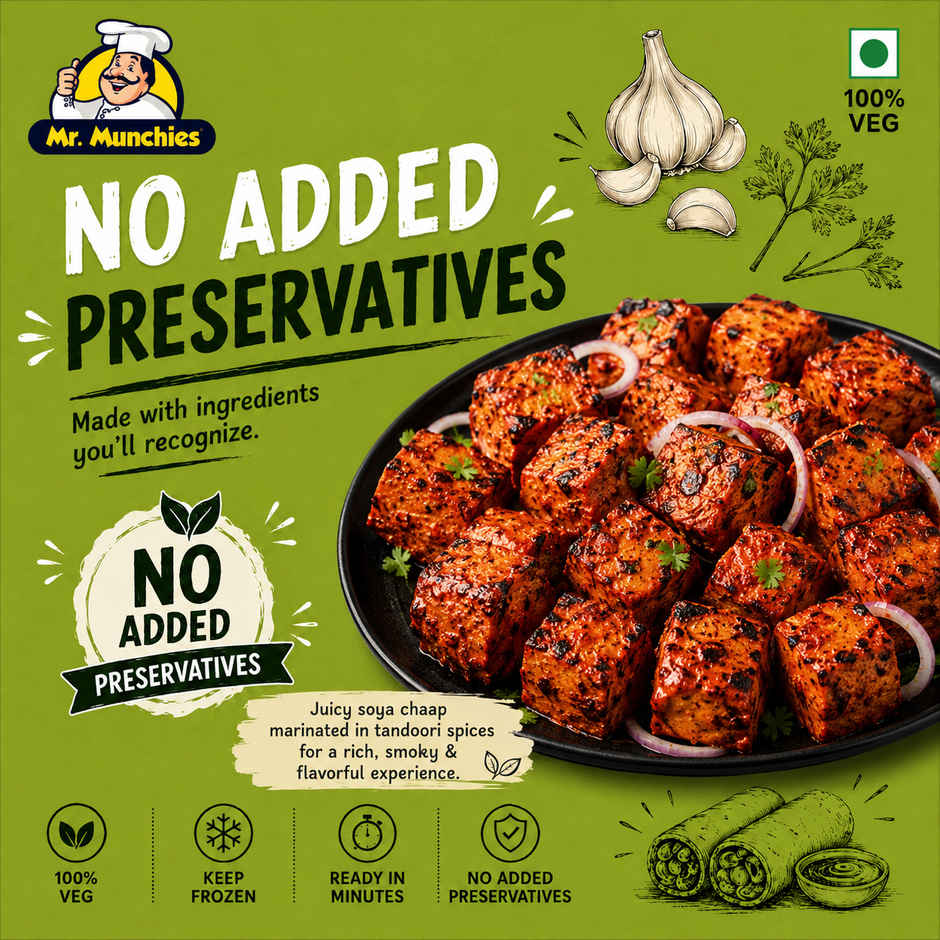 Mr. Munchies Tandoori Soya Chaap