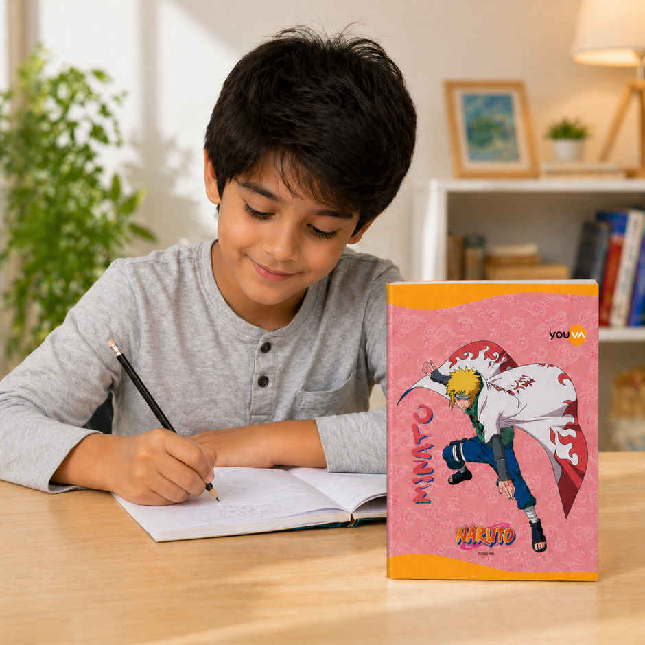 Youva by Navneet Naruto Long Notebook | 17 x 27 cm | Single Line | 172 Pages