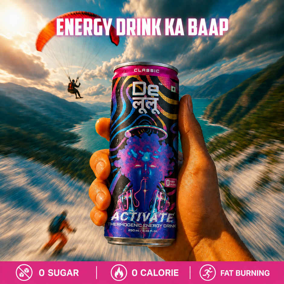 Delulu Activate Classic | Thermogenic Energy Drink Zero Sugar Zero Calorie Refreshing Beverage