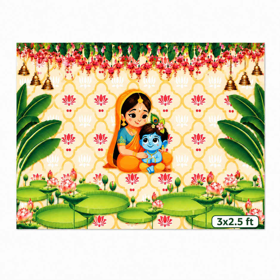 Laddu Gopal with Yashodha Maiya Backdrop | For Krishna Janmashtami | Diacraft