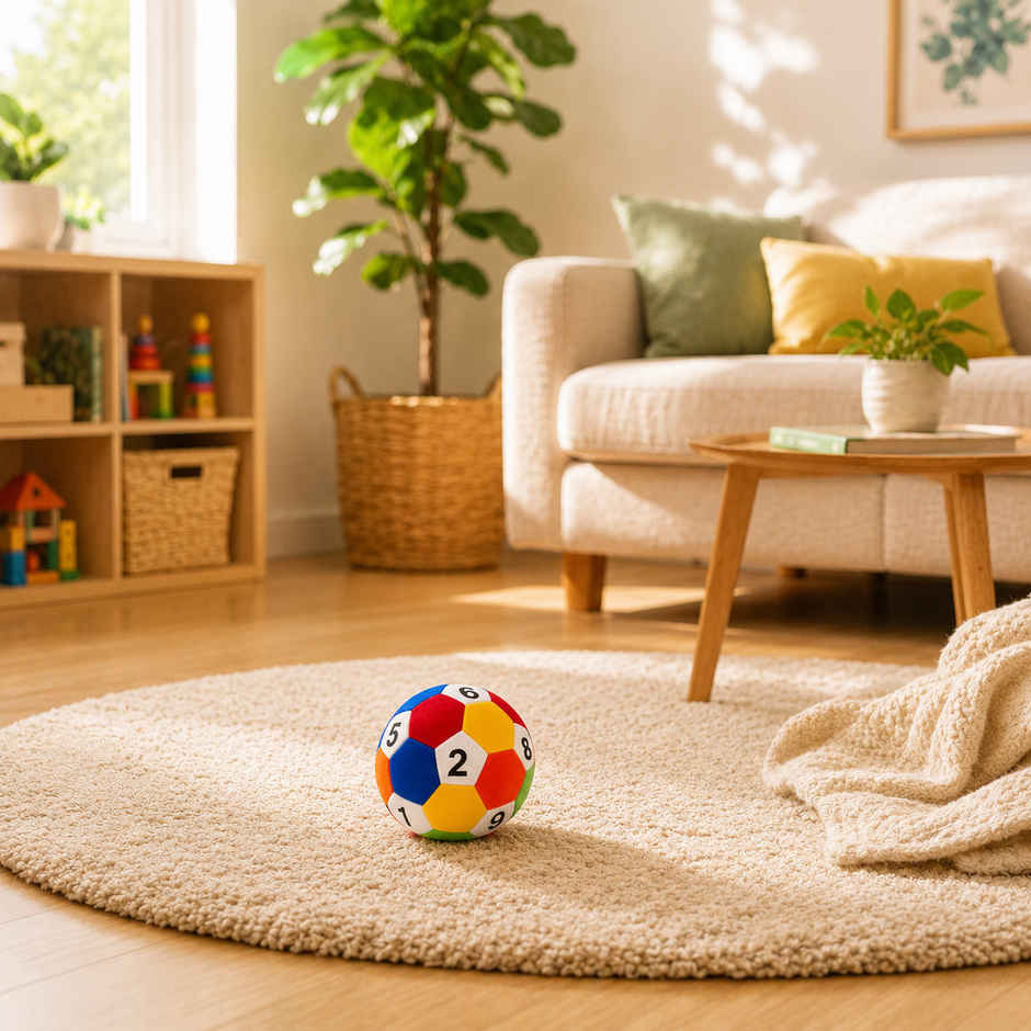 DearJoy Plush Ball with Numbers Soft Toy - Multicolor