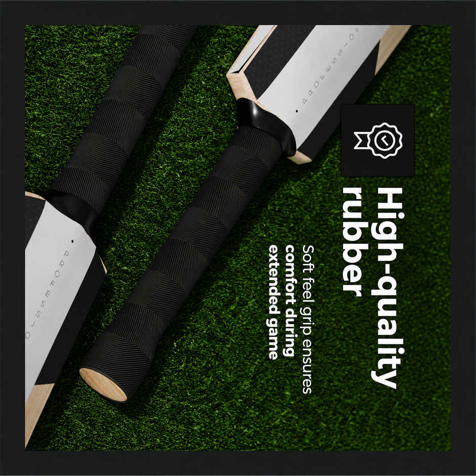 Mayor Cricket Bat Grip Chevron Rubber Grip | Black