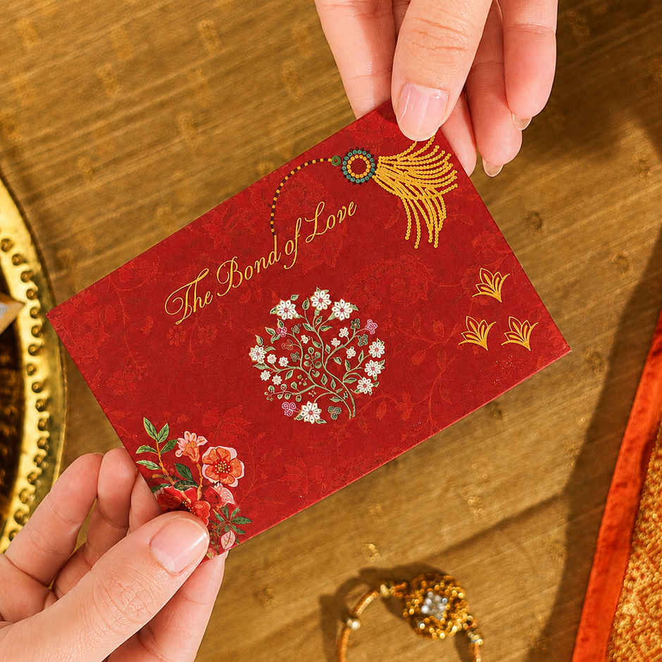 Amazon Pay Rakhi Shagun Gift Card - INR 1100 | Festive Red