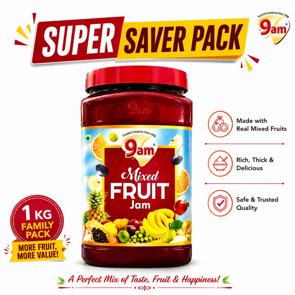 9am Mixed Fruit Jam, Fresh & Flavourful Fruit Spread