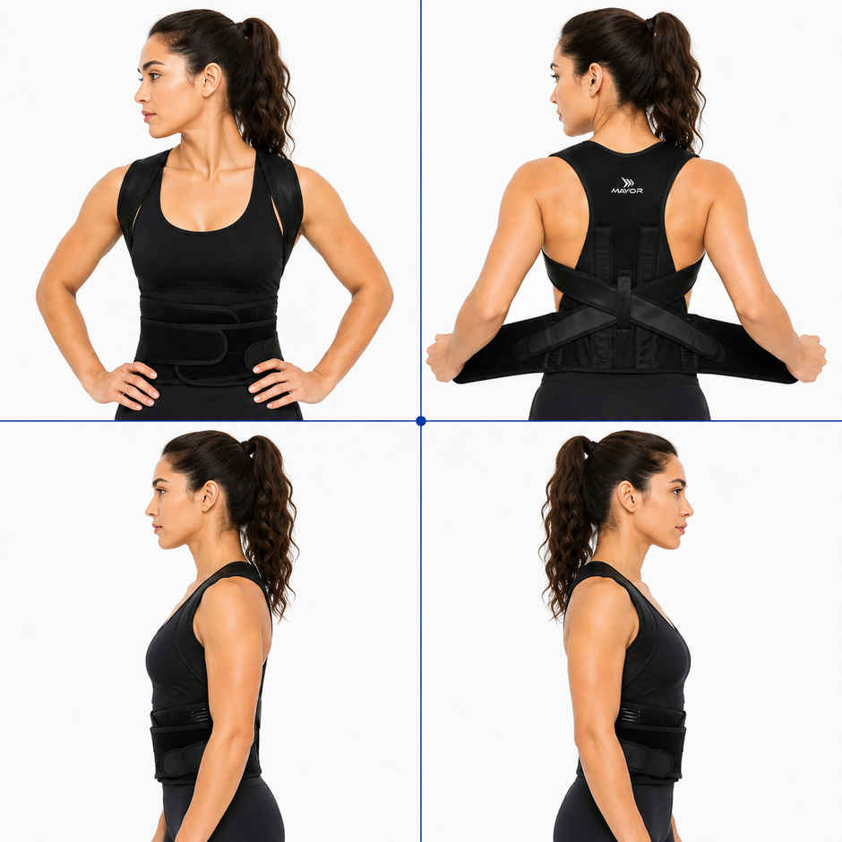 Mayor Posture Corrector For Back Support, Back Pain, Back Straight & Supporter (Free Size)