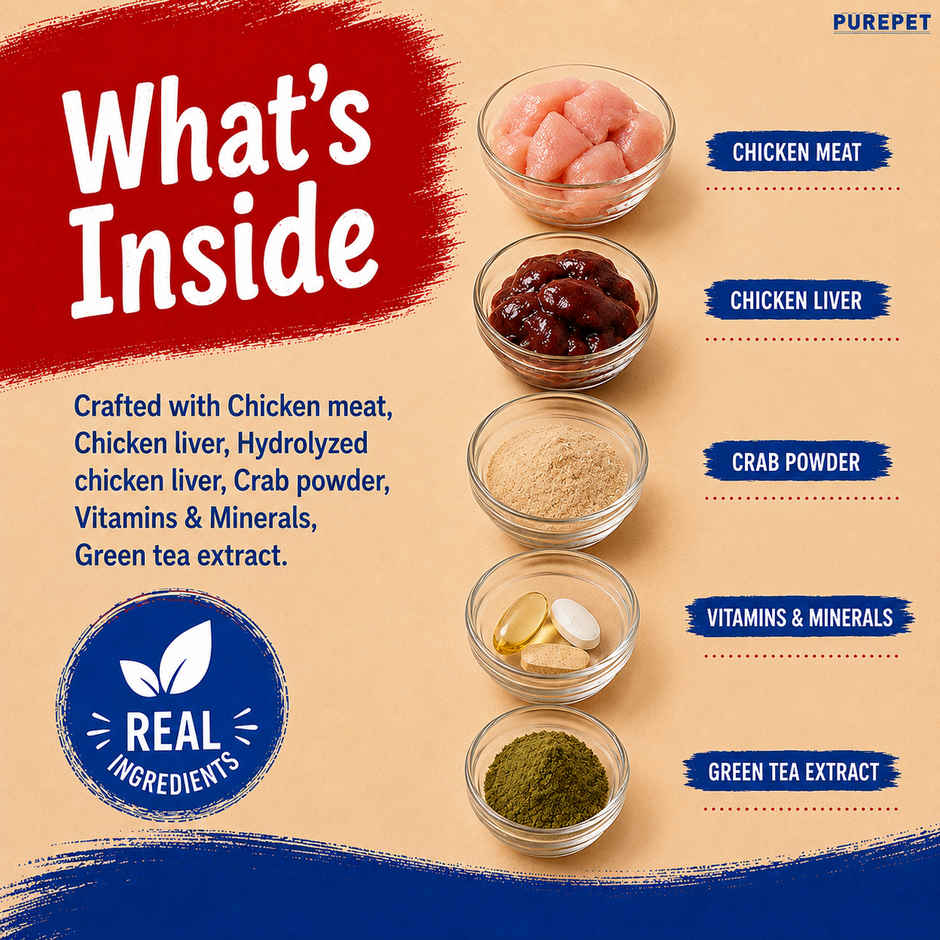 Purepet Crab and Chicken Creamy Lickable Cat Treats