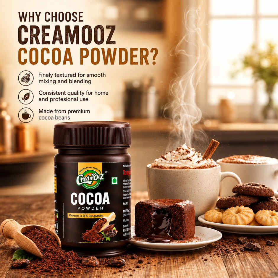 Creamooz Cocoa Powder 50g | Rich Cocoa for Baking & Desserts