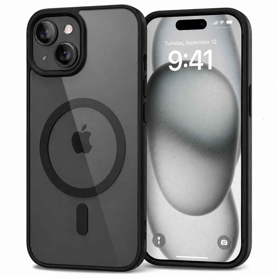 ExpressB For iPhone 15 Case Thin Anti-Scratch Matte For Magsafe Shockproof Protection - Black