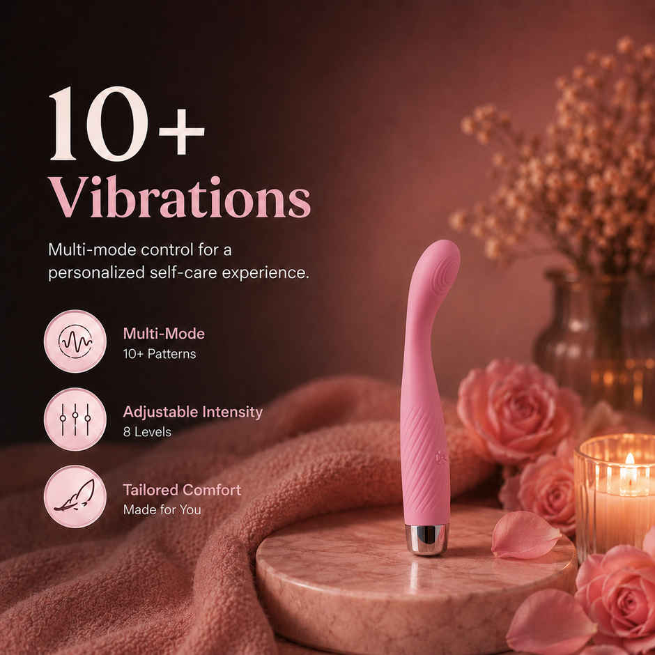 Qibox Personal Body Massager with 10+ Vibration Patterns Waterproof & Flexible Neck