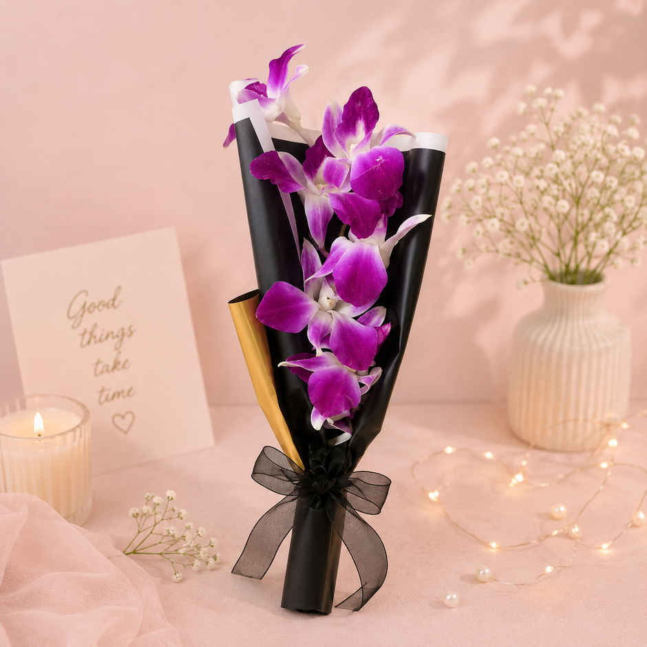 Spl Single Orchid Bouquet | Gifting
