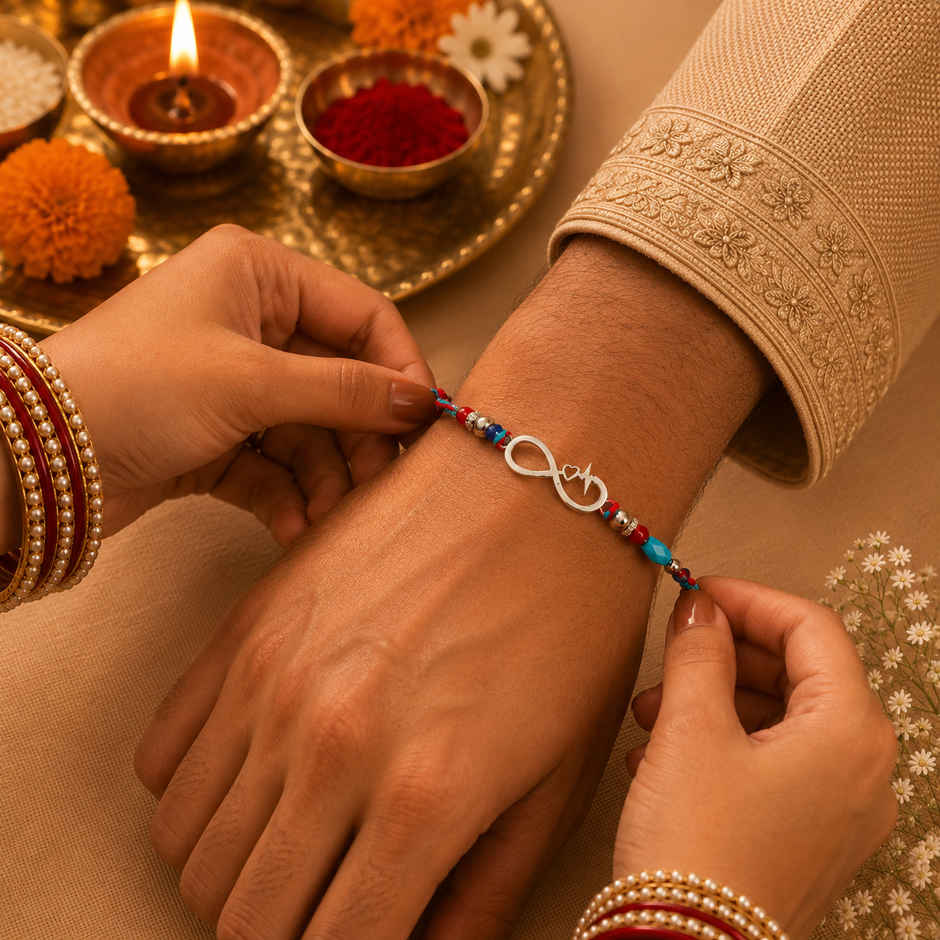 Rakhi for Brother | Infinity Symbol | Feng Shui | Pack of 1 | Shree Rakhi