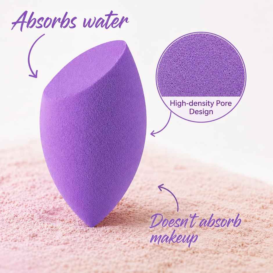 Bronson Professional Purple Beauty Blender Makeup Sponge Applicator Puffs | Shape May Vary