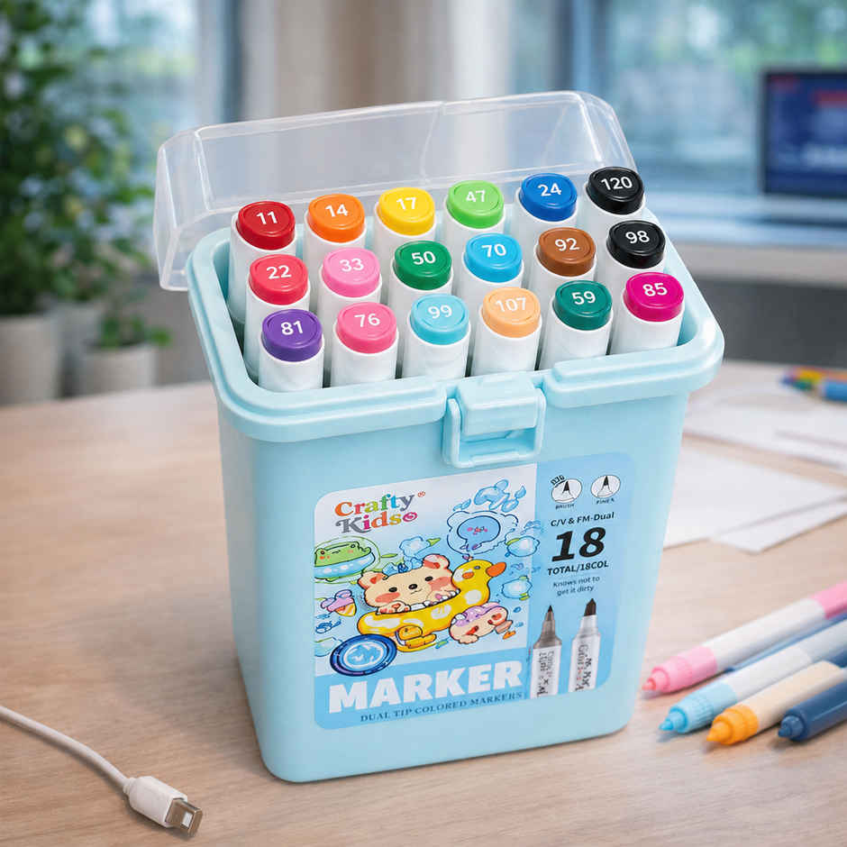 Fablue Twin Acrylic Marker Set | Blue