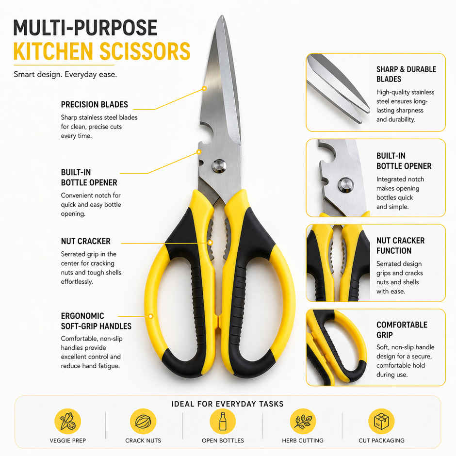 Petals All Purpose Multifunctional Kitchen/Household/Garden Scissor