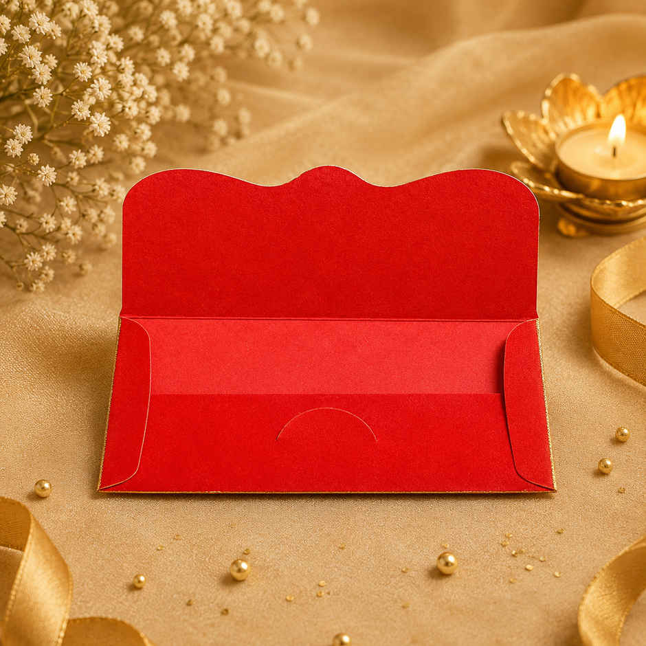 Archies Red & Golden Coin Shagun Envelope