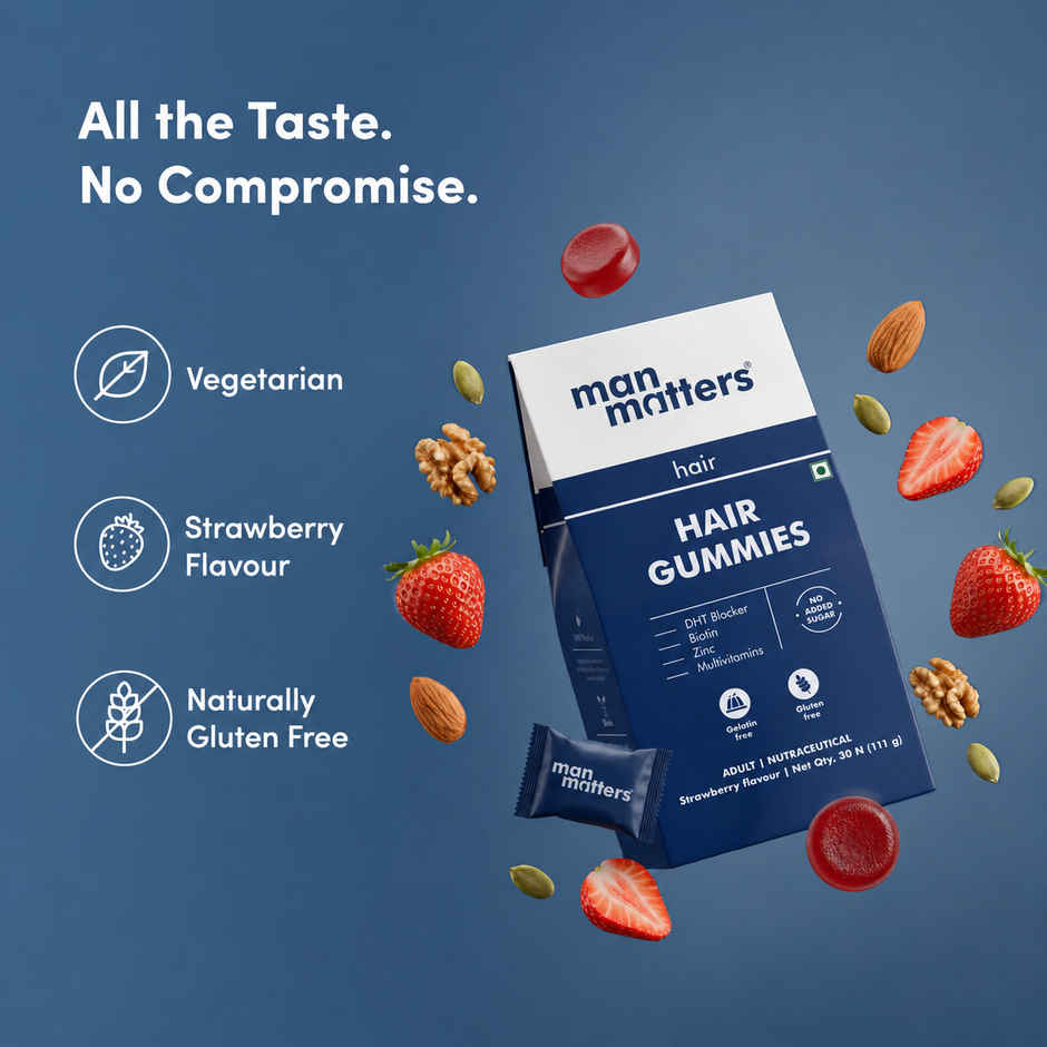Man Matters Nourish Biotin Hair Gummies 30S Pack