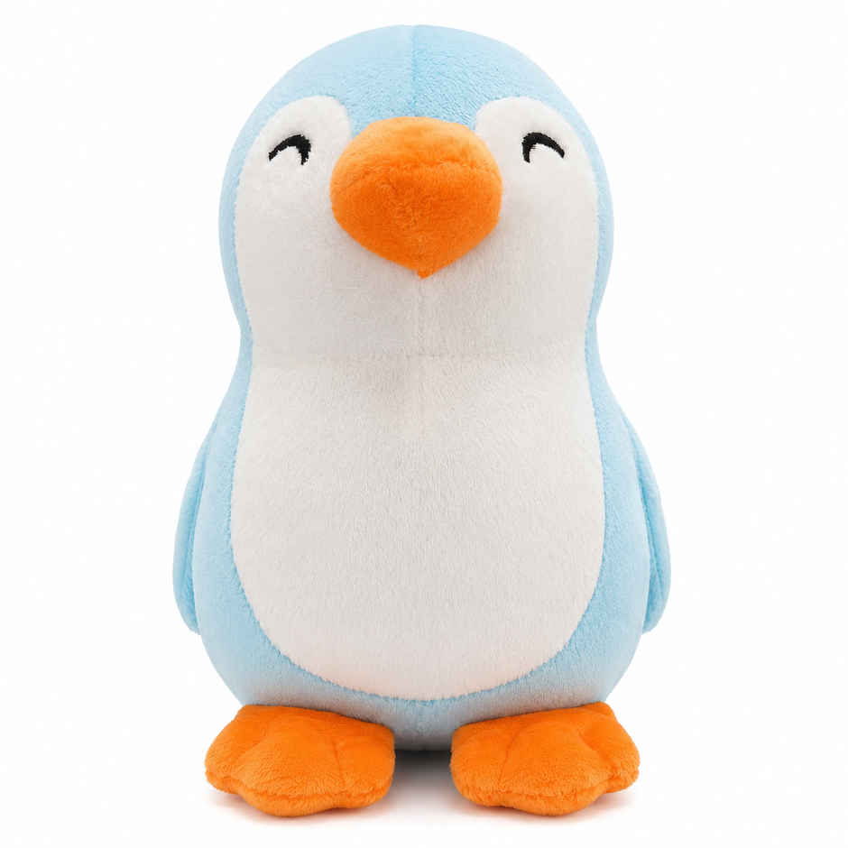 DearJoy Penguin Soft Toy - Blue, 25 cm