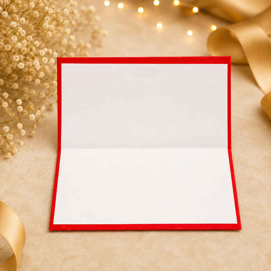 Archies Red Fabric Shagun Envelope