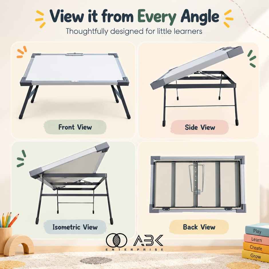 ABK Kids Study Table + White Board 16 Inchx 24 Inch