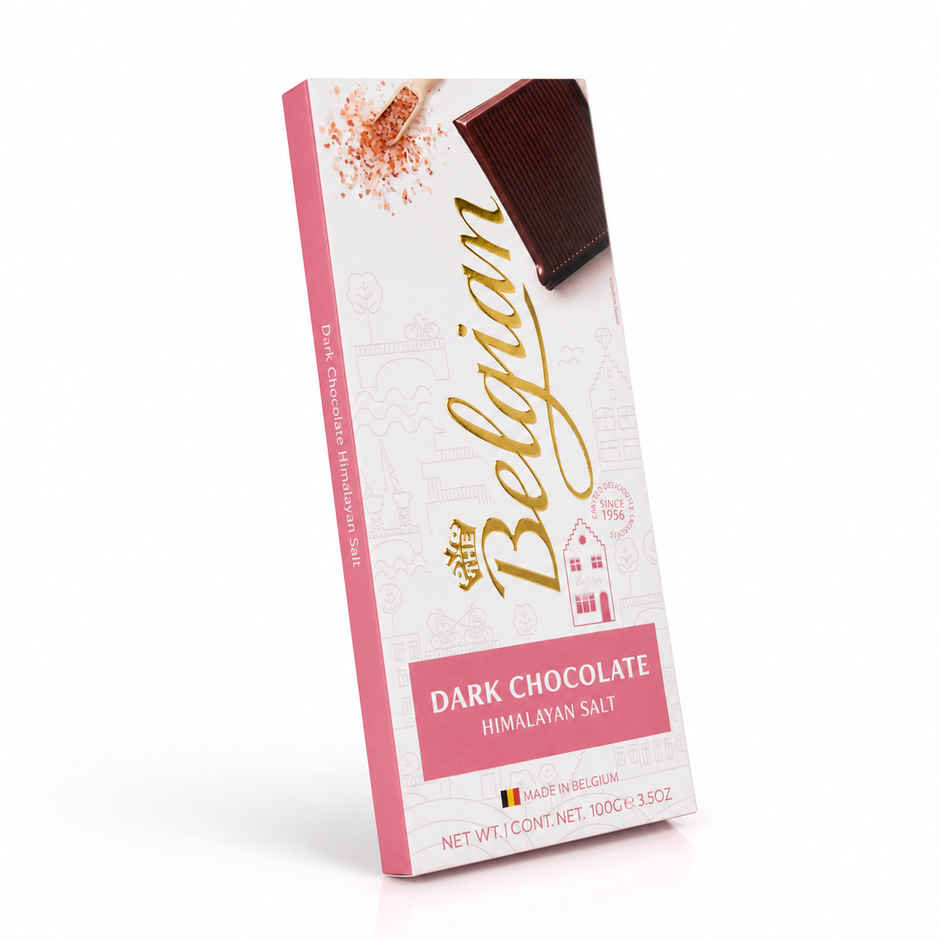 The Belgian Bar Dark Chocolate Himalayan Salt
