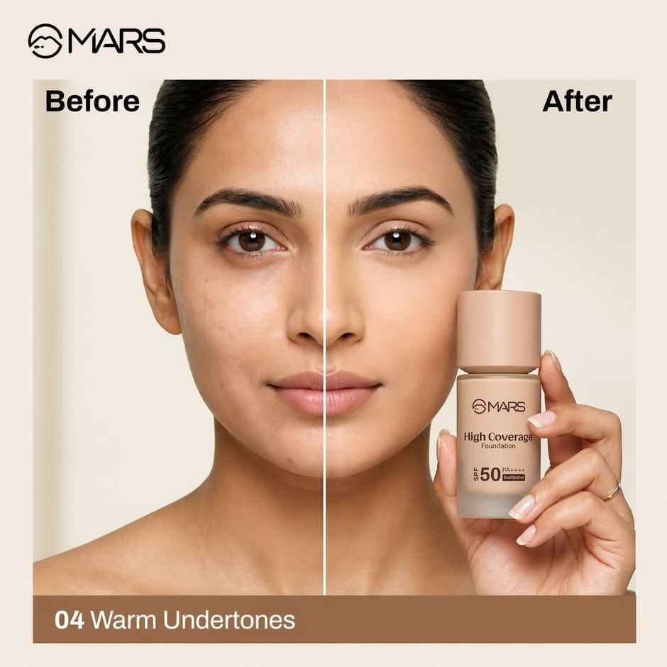MARS Cosmetics High Coverage Liquid Foundation (Shade-06)