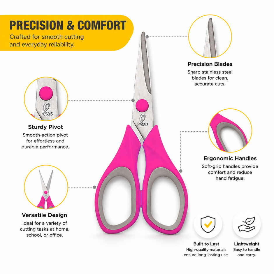 Petals General All Purpose Household Scissor| Colour May Vary