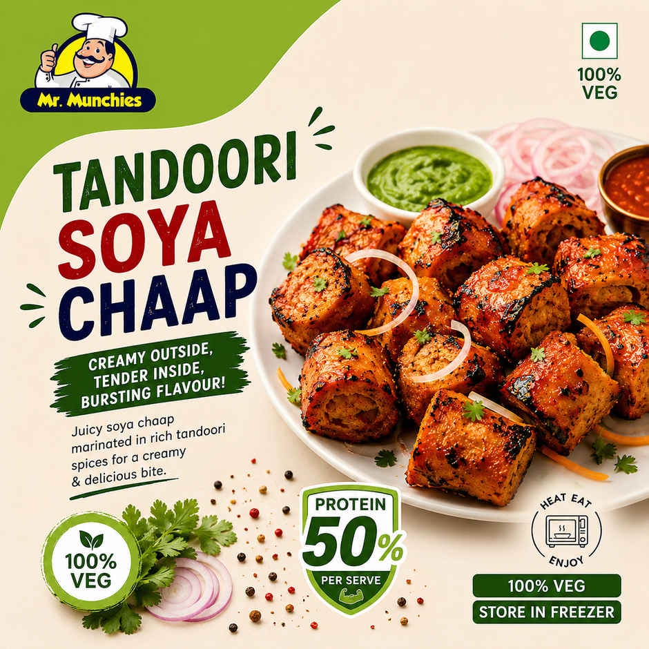 Mr. Munchies Tandoori Soya Chaap