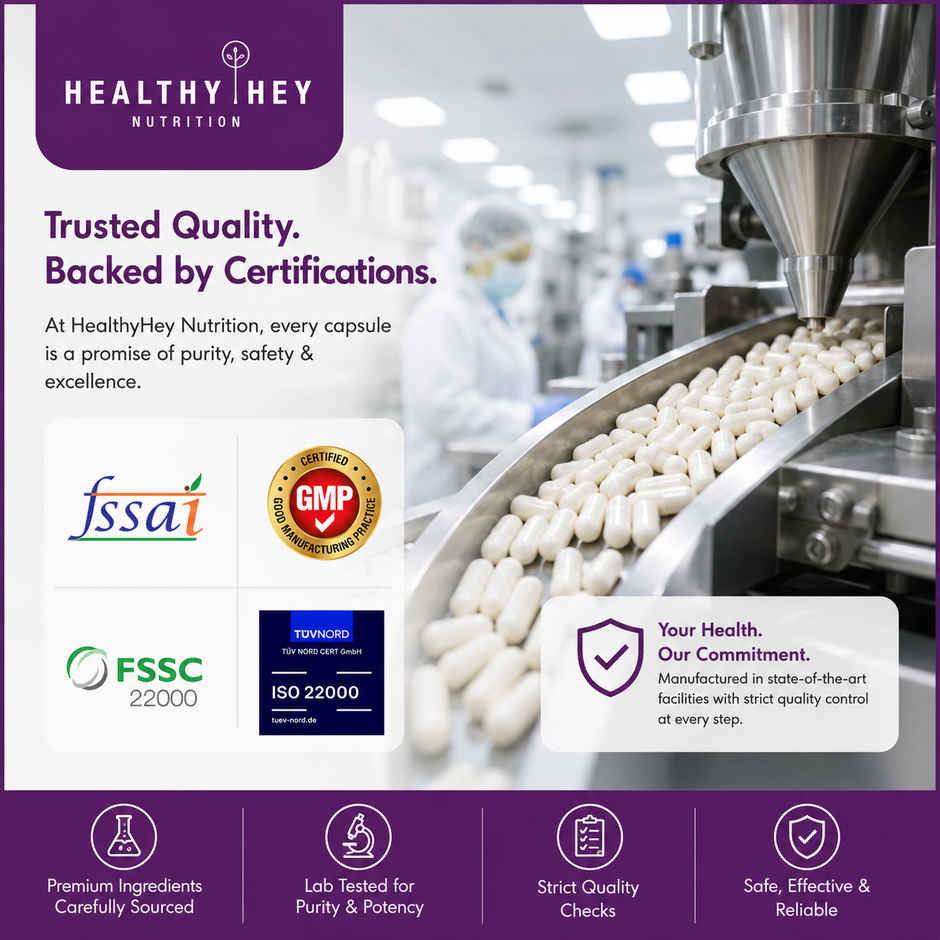 HealthyHey Berberis Berberine 95% with Milk Thistle | Weight Management Supplement | 750 mg | Veg
