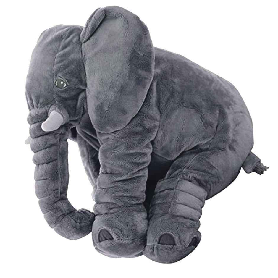 DearJoy Elephant Shaped Baby Pillow - Grey | Soft & Cuddly