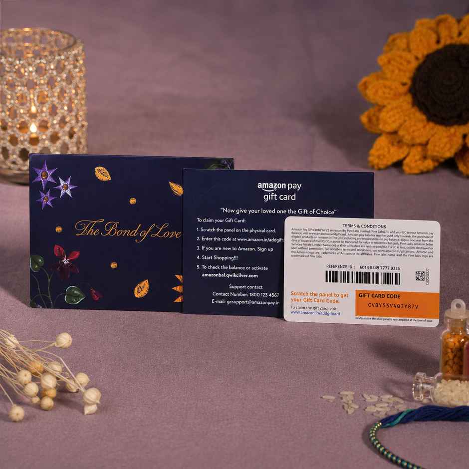 Amazon Pay Rakhi Shagun Gift Card - INR 2100 | Royal Blue
