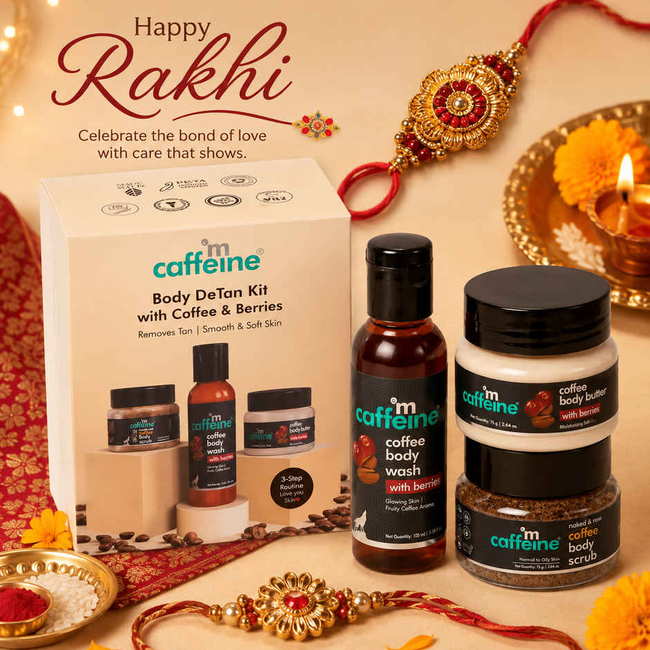 mCaffeine Miniature Coffee Body Detan Skin Care Gift Set