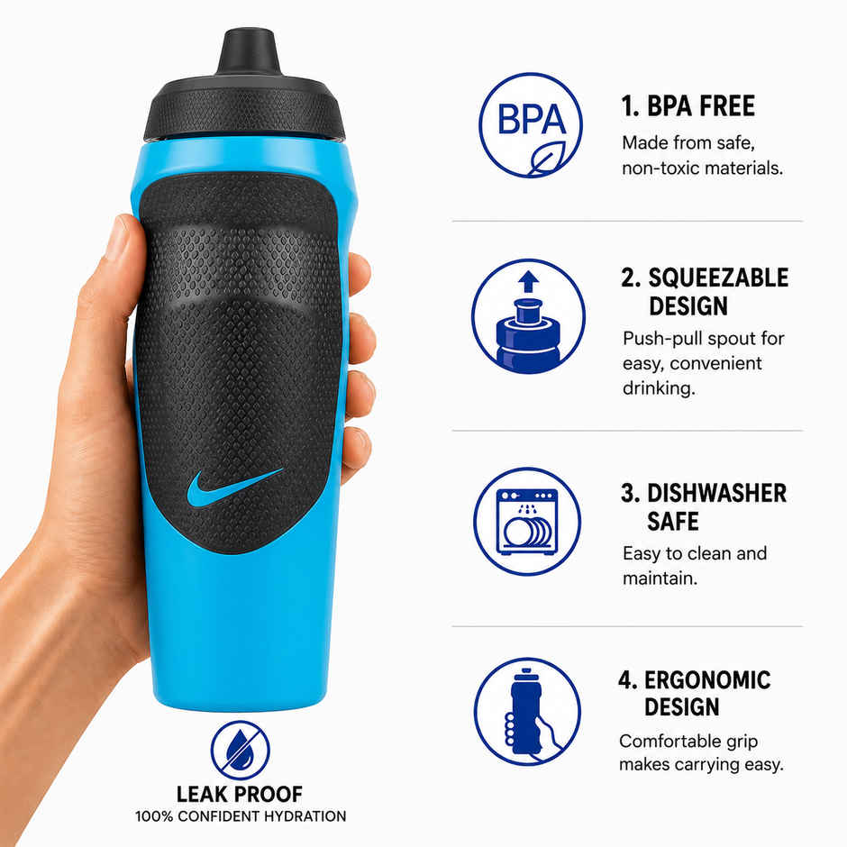 NIKE Hypersport Sipper Bottle - 590 ml-Blue