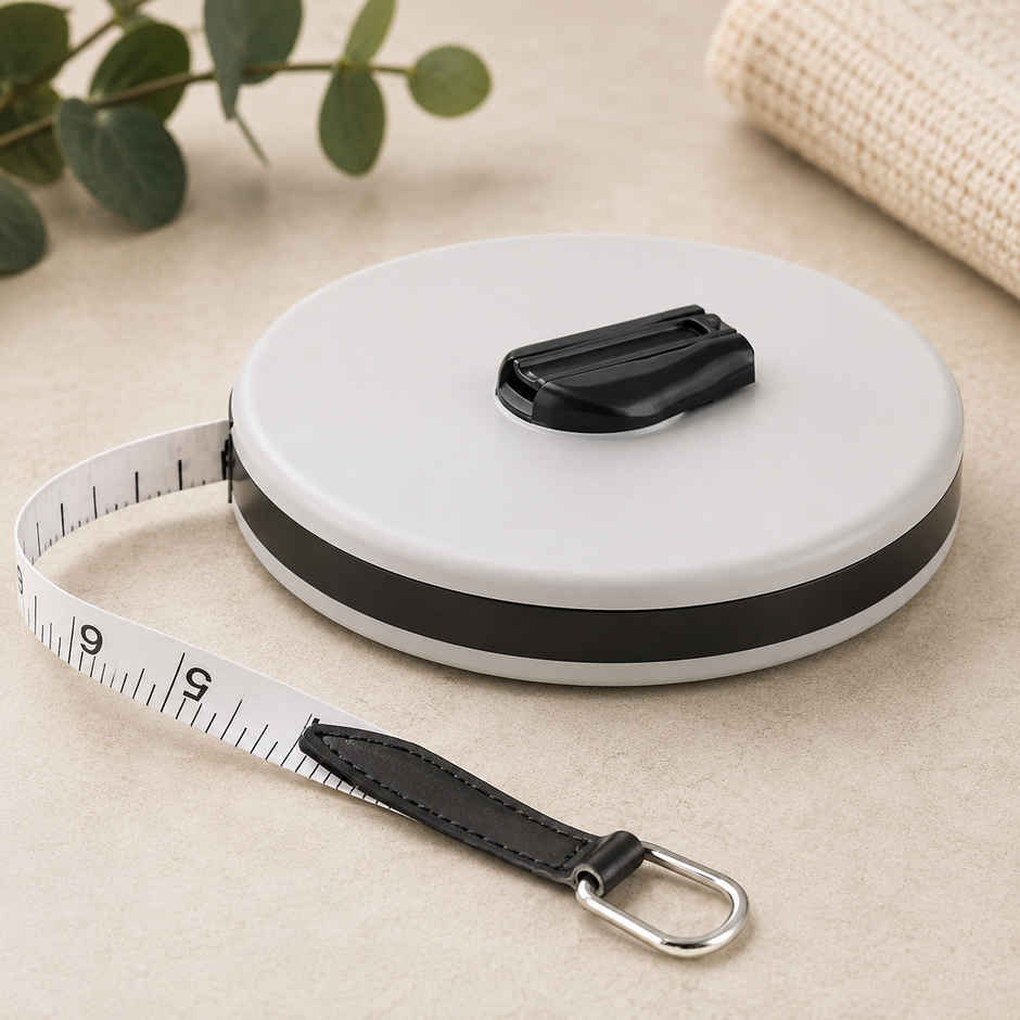 Daluci Unbreakable ABS Case Measuring Tape | Steel End Hook | Winding Handle | Grey - 15 m | 50ft