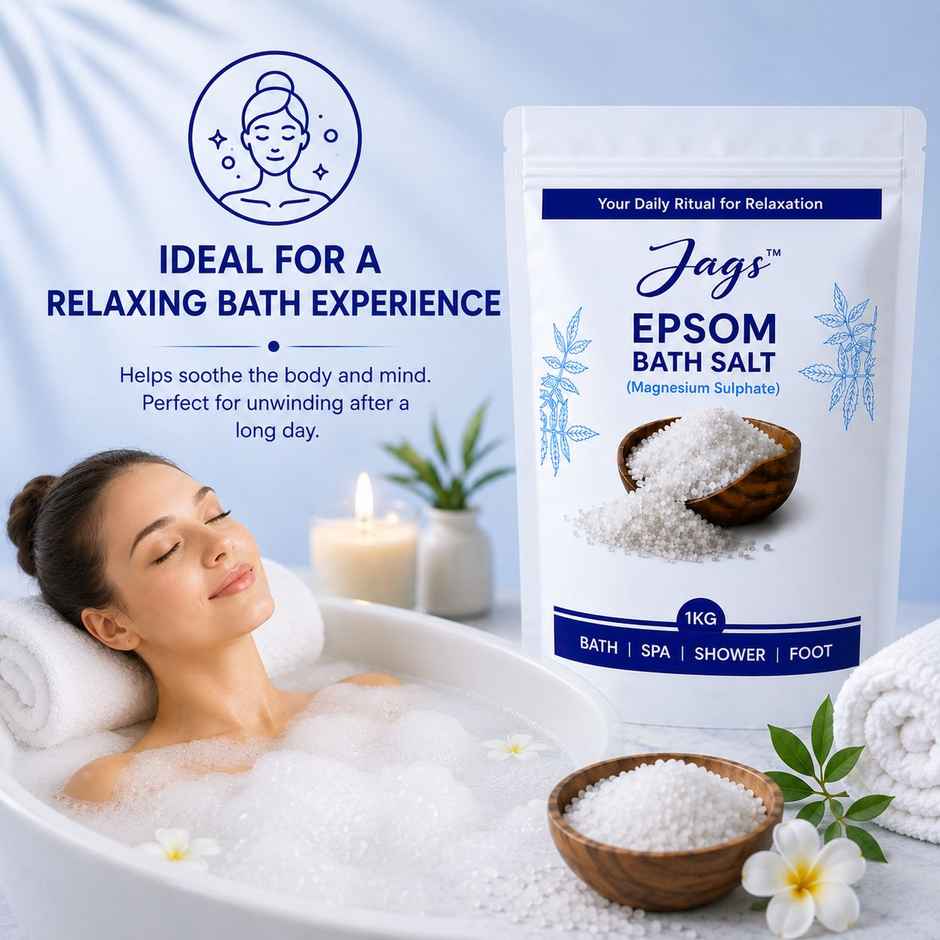 Jags Pure Epsom Bath Salt | Muscle Relaxation & Pain Relief