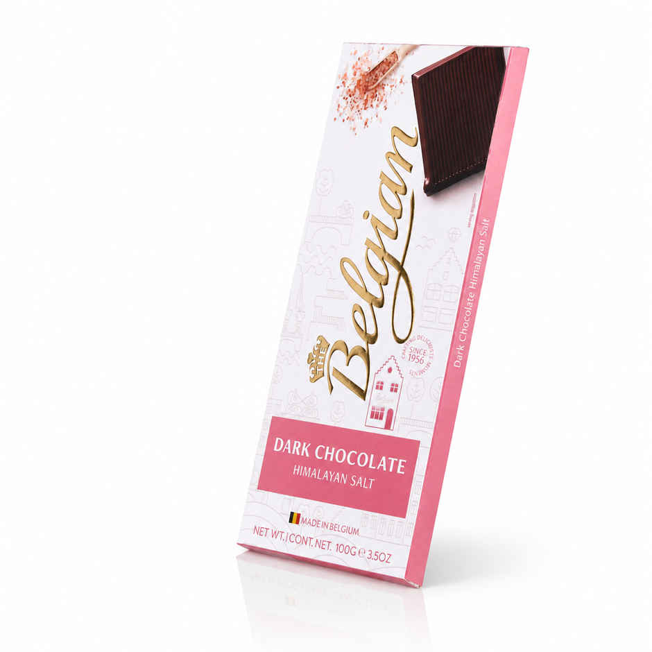 The Belgian Bar Dark Chocolate Himalayan Salt
