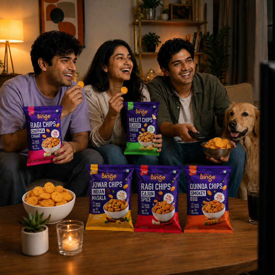 The Healthy Binge Moringa Jowar Baked Chips Indian Masala | High Protein & Fibre